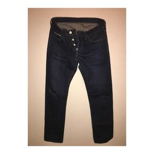 J.Crew 484 raw indigo dyed Selvedge Jeans 32x32